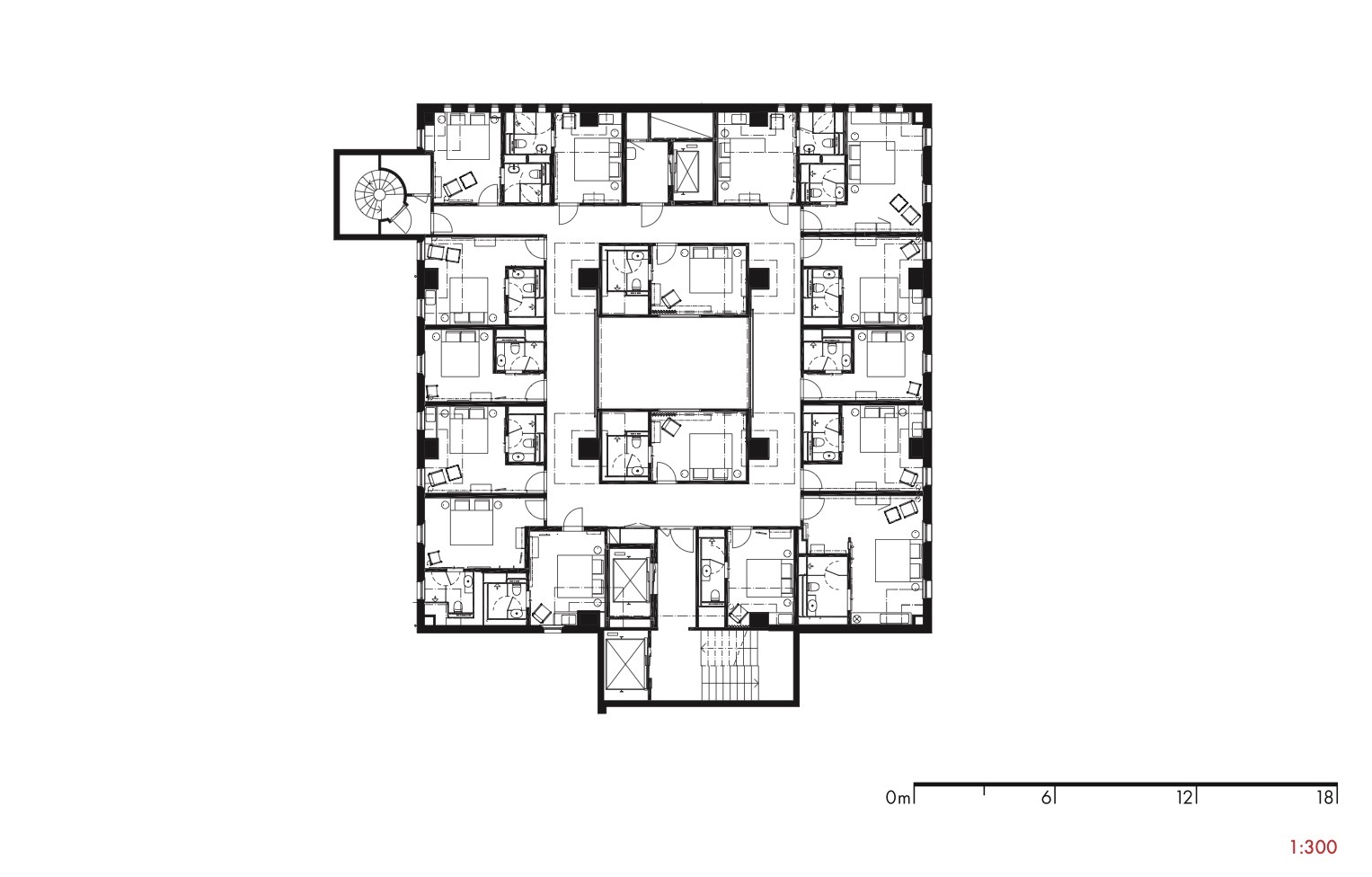 酒店空间，国外酒店设计，Wingardh arkitektkontor，斯德哥尔摩，建筑改造