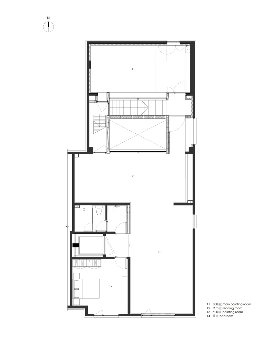 左通右达建筑工作室，北京，住宅工作室，Apartment 55，项目投稿