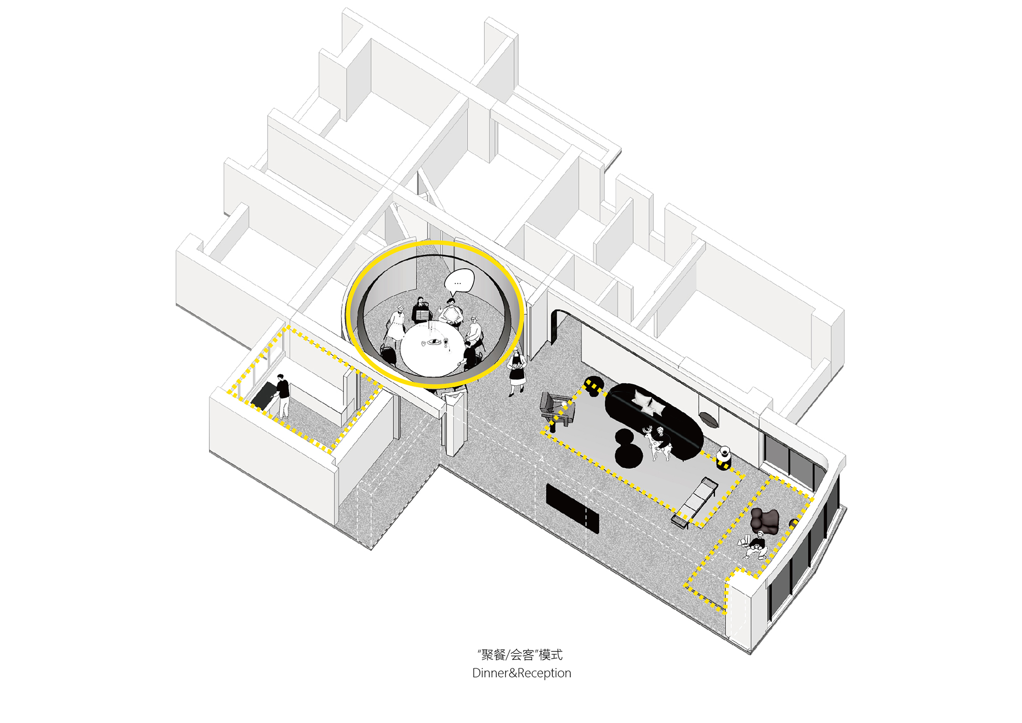 住宅空间，私人住宅，艾克建筑，汕头，俏皮艺术，冷酷绅士