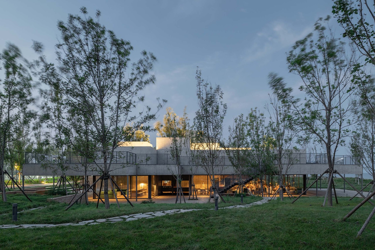 餐饮空间，餐饮建筑，直向建筑，海边餐厅，北戴河