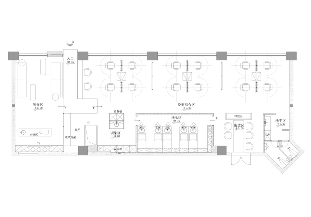 商业空间，理发店，美发沙龙，木一设计，项目投稿