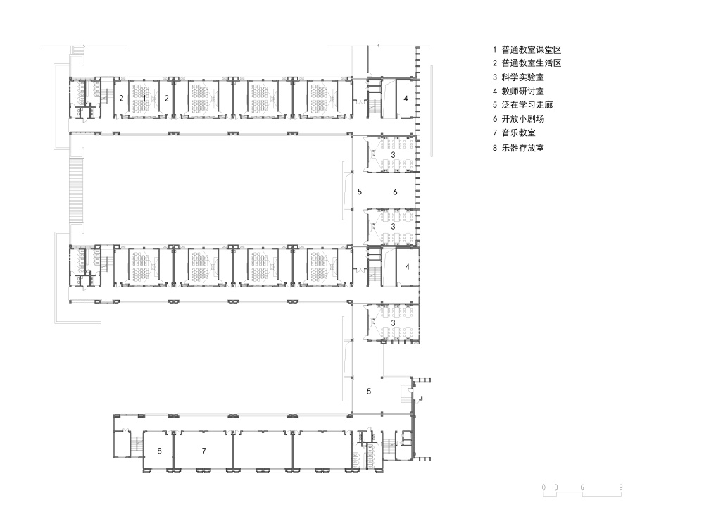 小学校园设计，江苏溧阳，小学，校区，浙江大学建筑设计研究院