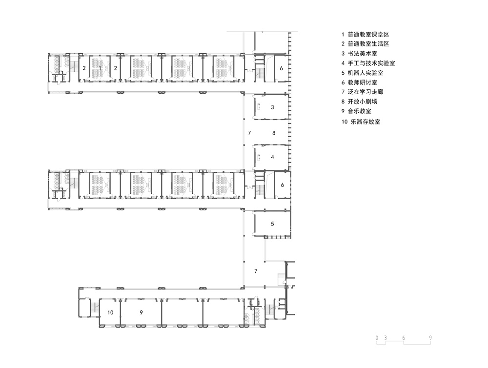 小学校园设计，江苏溧阳，小学，校区，浙江大学建筑设计研究院