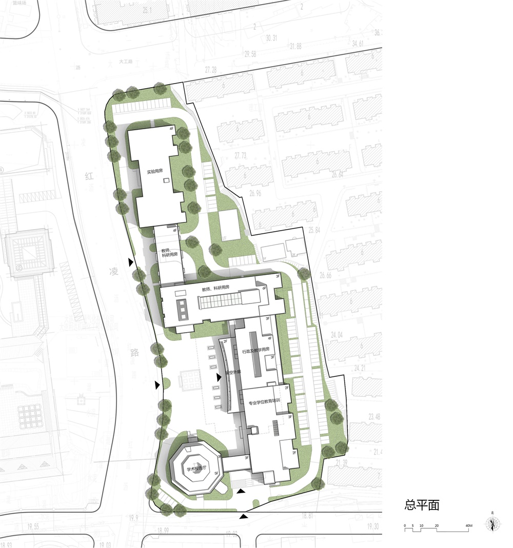 浙江大学建筑设计研究院，教学楼设计，经管学院教学楼，建筑设计