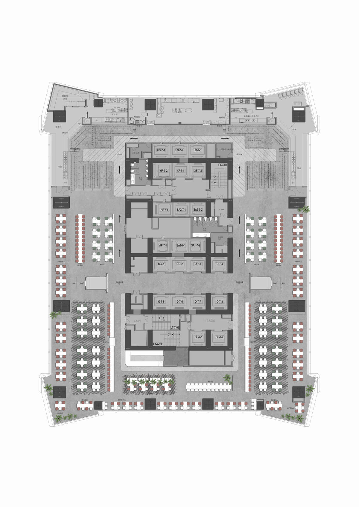 YuQiang&Partners，于强设计，深圳湾一号T7员工食堂、员工餐厅设计、员工食堂，团餐设计，项目投稿