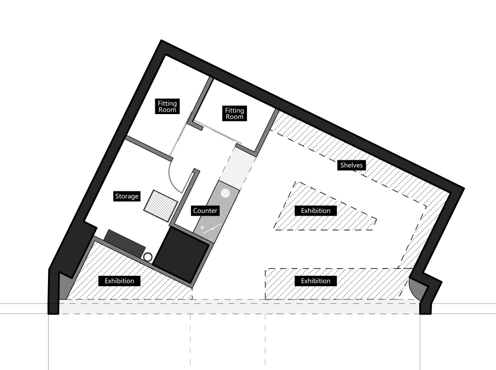 商业空间，店铺设计，NAN Architects，“NEIWAI”内衣旗舰店，上海，项目投稿