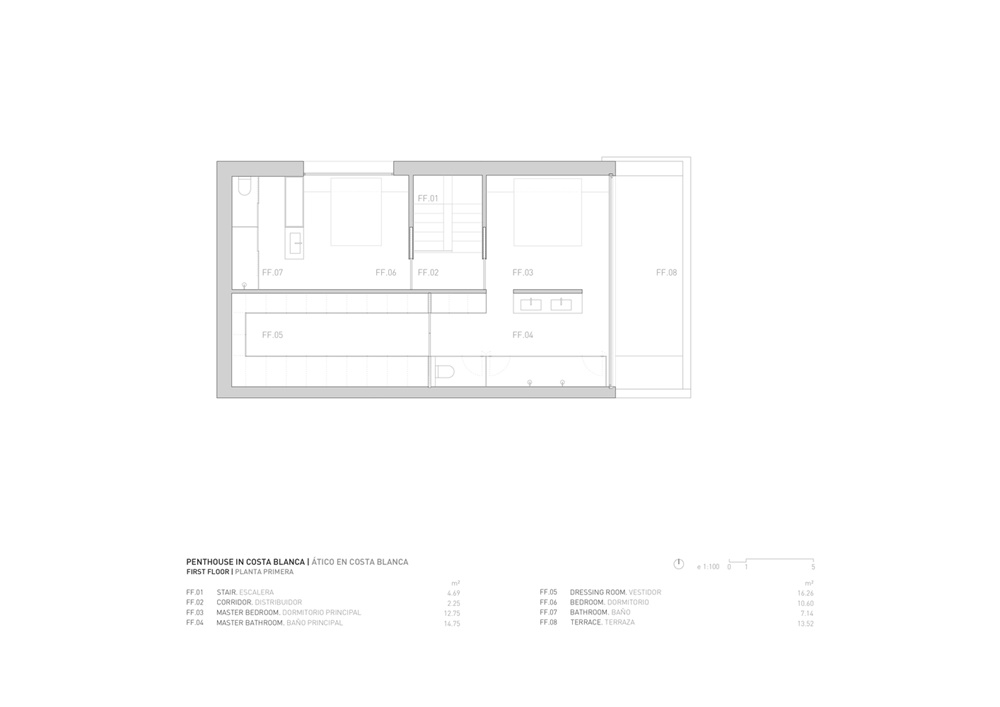 住宅空间，西班牙，Fran Silvestre Arquitectos，改造设计，penthouse住宅，极简主义