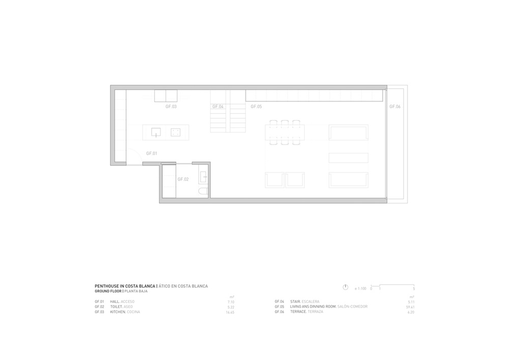 住宅空间，西班牙，Fran Silvestre Arquitectos，改造设计，penthouse住宅，极简主义