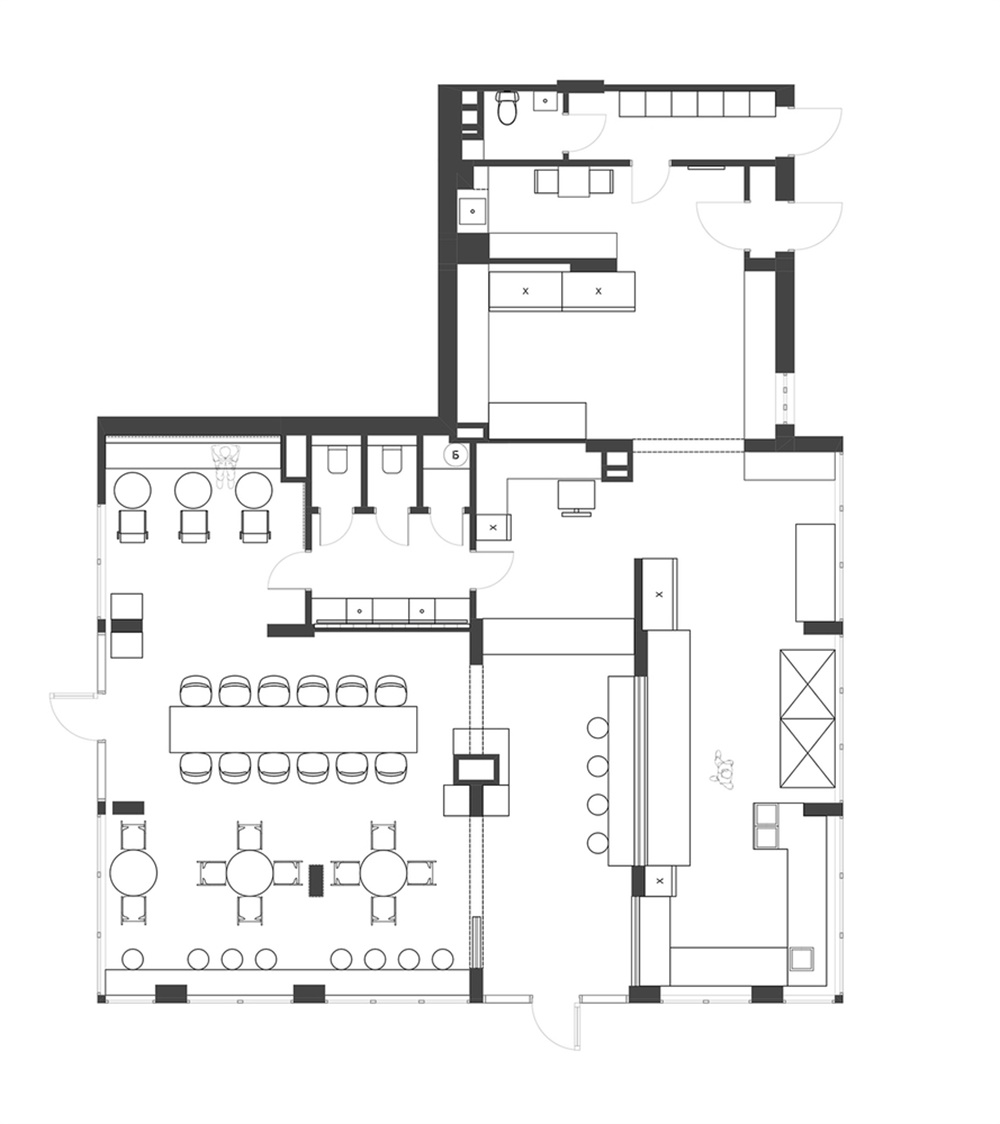 Pomidoros披萨店，Paliychuk Olga Design，餐饮空间，乌克兰基辅，快餐店设计