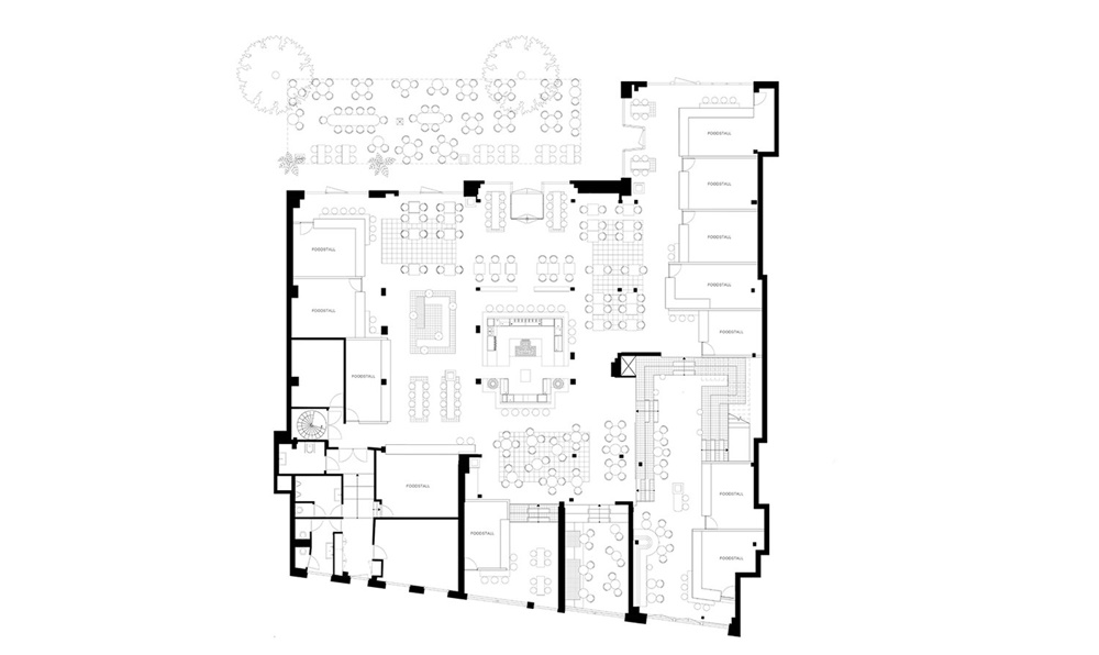 Studio Modijefsky，荷兰海牙，Foodhallen美食广场，餐饮空间，改造设计