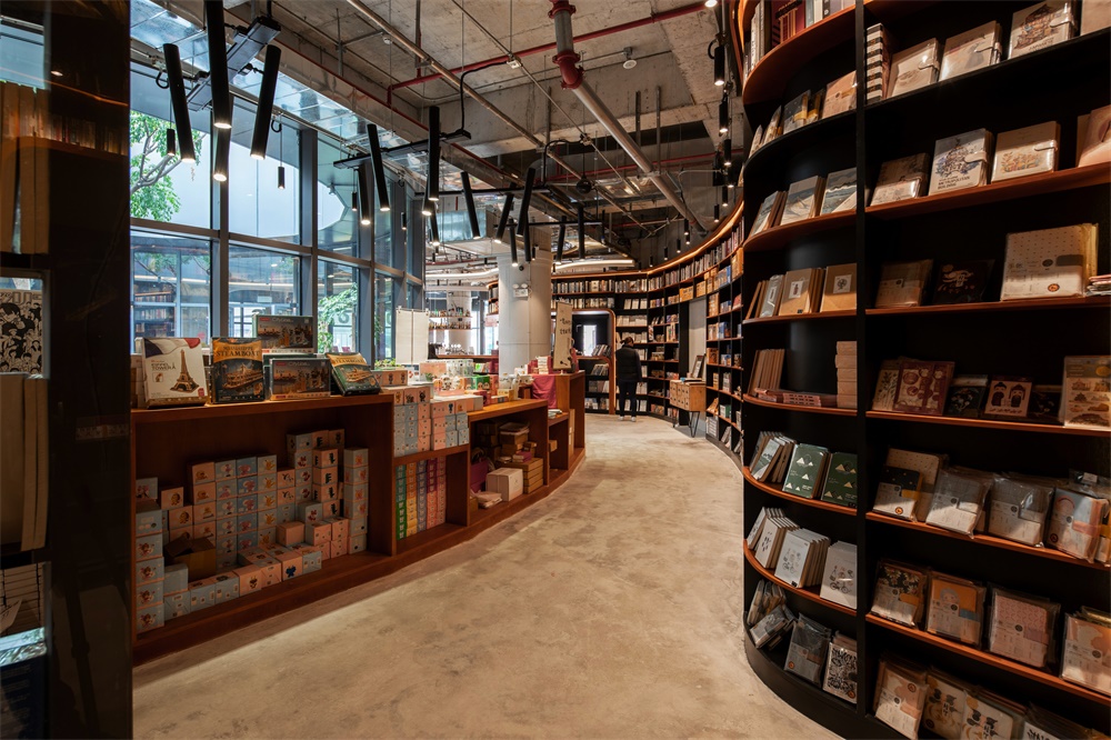 商业空间，广州书店设计，书店设计，广州，1200bookshop，负空间设计，项目投稿