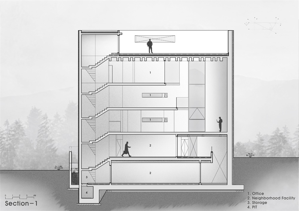 办公空间，济州岛，办公楼工作室设计，建筑工作室，设计公司办公室