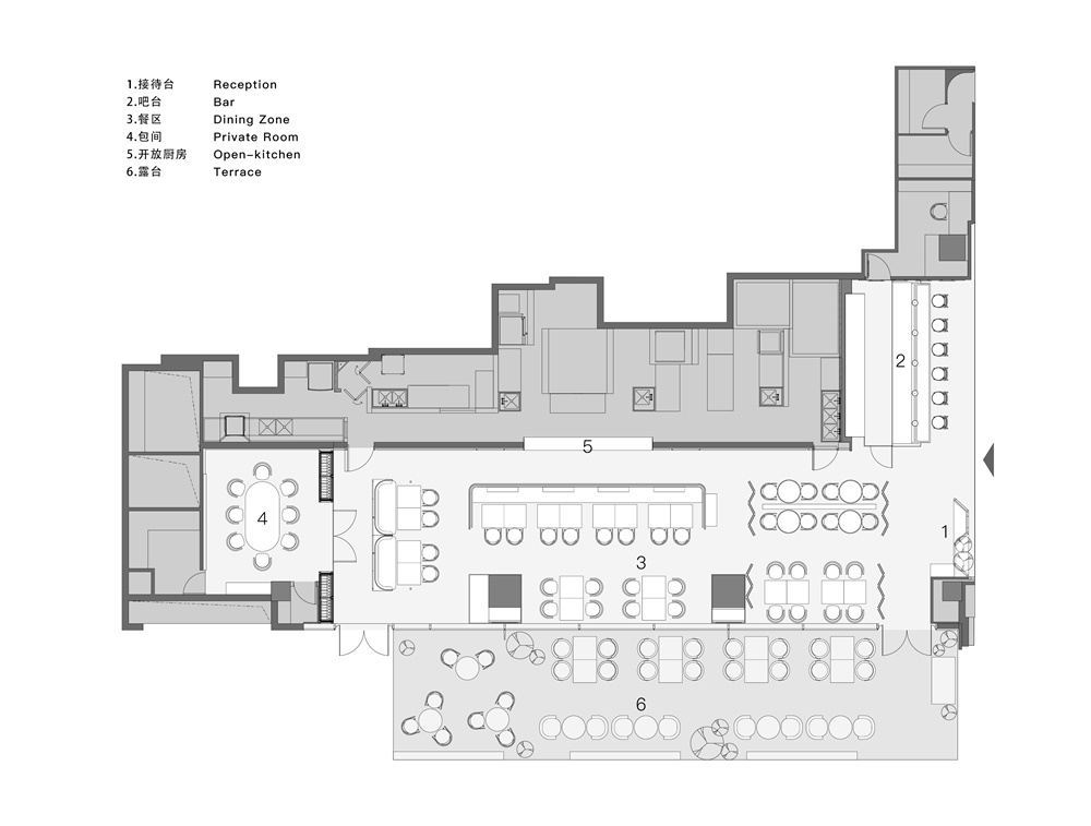 餐饮空间，上海，Oxalis，法式餐厅，国内餐厅设计