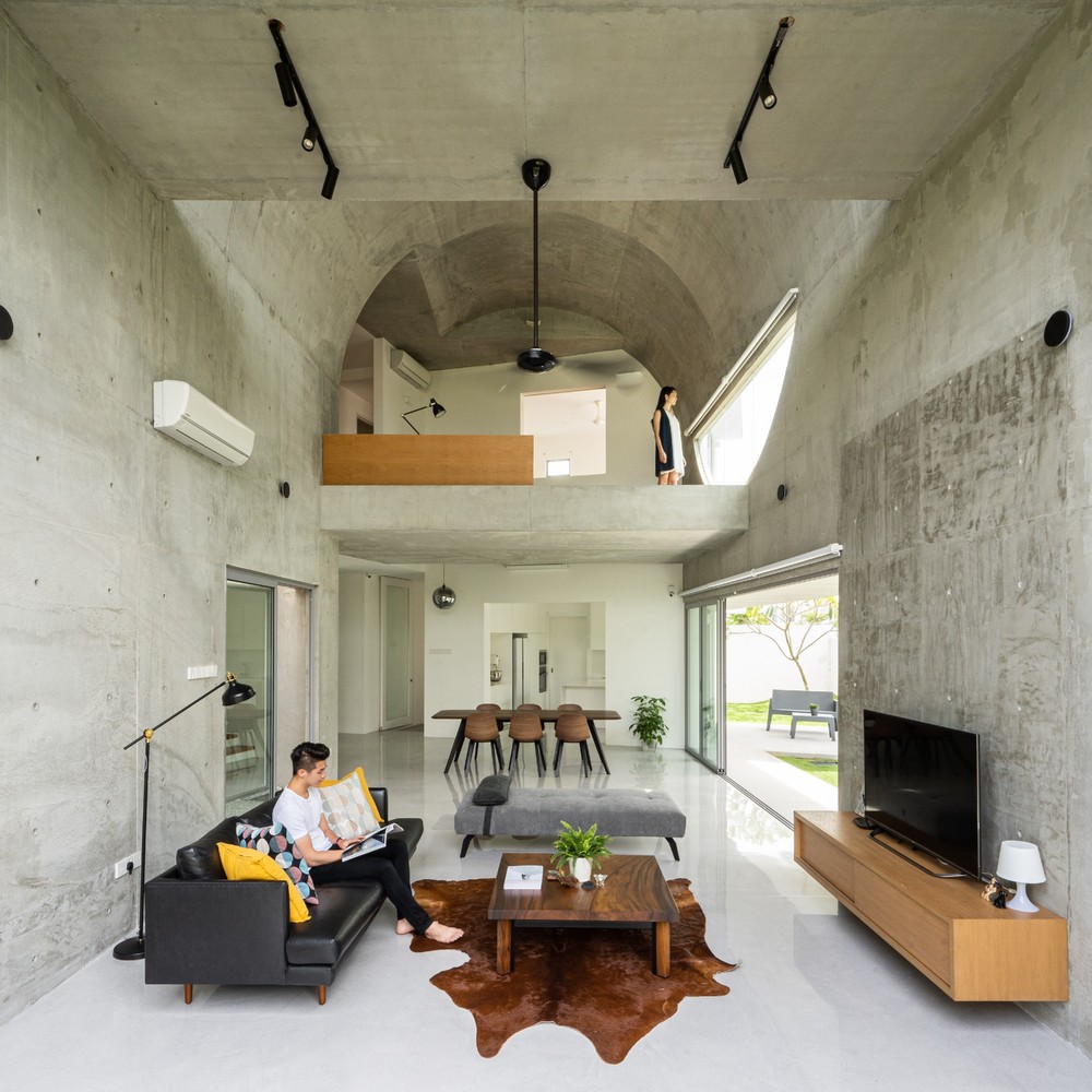 住宅空间，别墅设计，吉隆坡，Fabian Tan Architect，Bewboc House