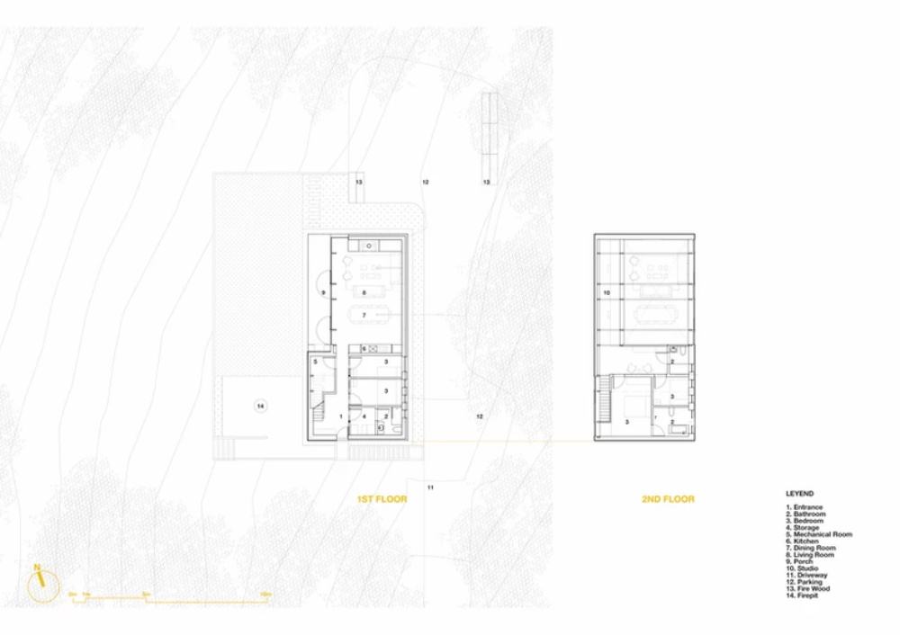 住宅空间，建筑设计，住宅工作室，谷仓住宅设计，乡土建筑设计