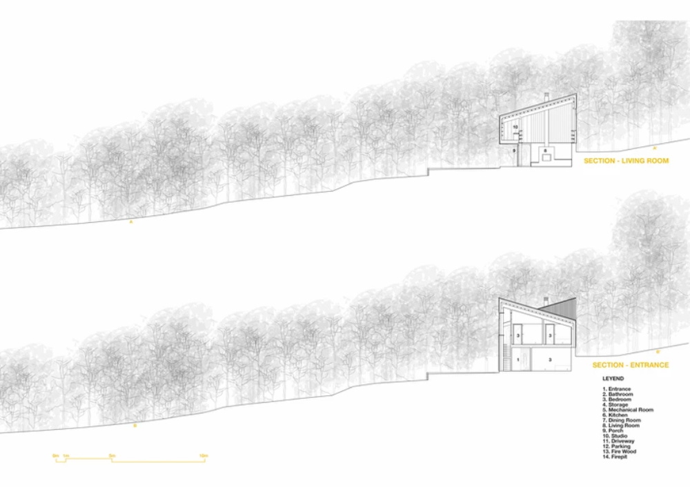 住宅空间，建筑设计，住宅工作室，谷仓住宅设计，乡土建筑设计