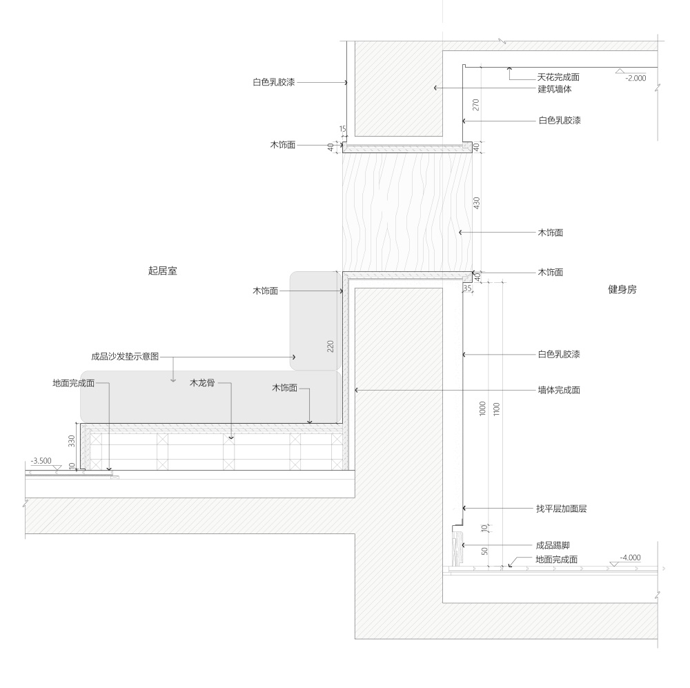 野境设计工作室，住宅空间，私人住宅，独栋别墅，别墅设计，五口之家