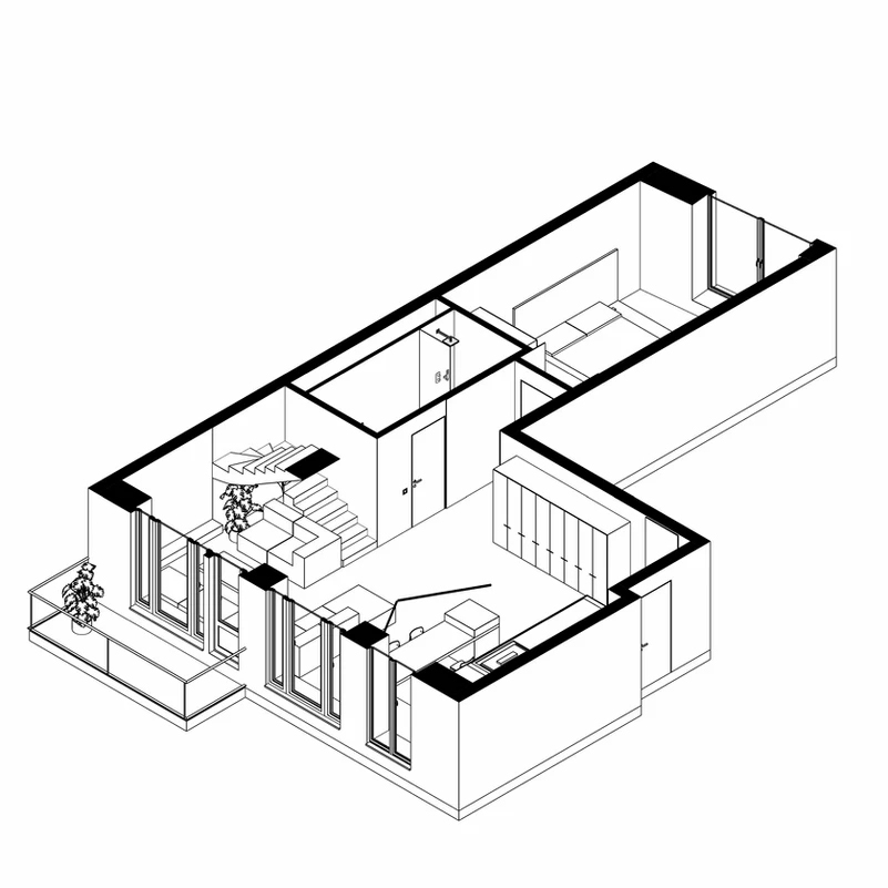 住宅设计,小户型设计,国外室内设计,OBRIY architects,公寓设计,个性风格