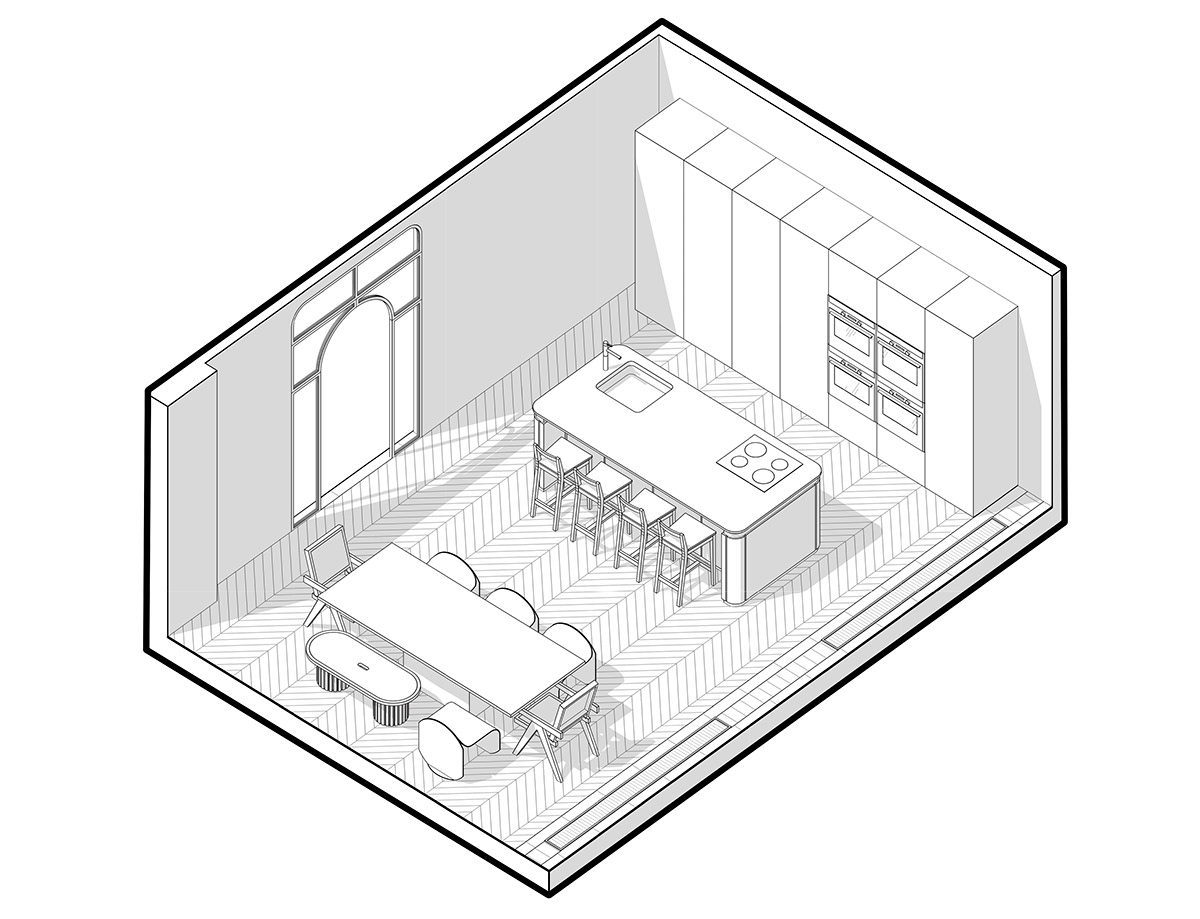 110㎡单卧室公寓,公寓设计,住宅设计,110㎡住宅设计,住宅设计案例,现代风格设计,ONE MORE BURO