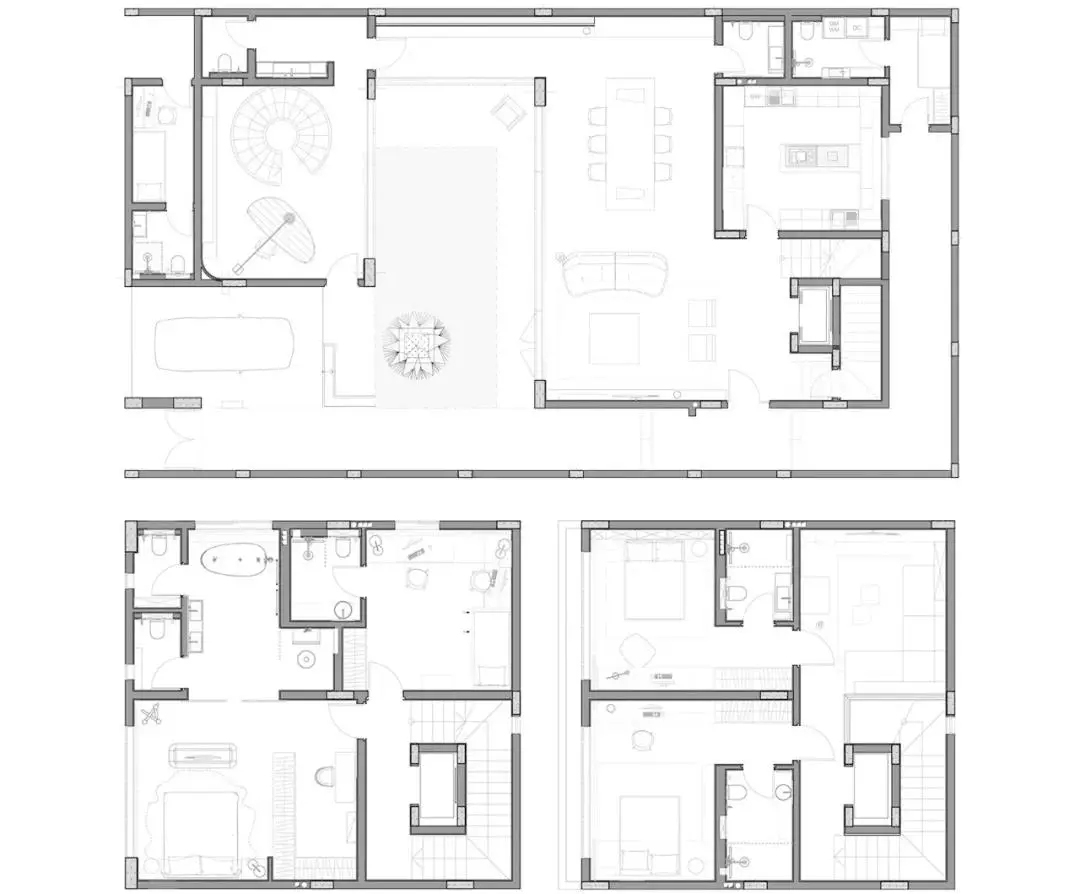 200㎡住宅设计,复式住宅设计,公寓设计,国外公寓设计,中性风格住宅设计,阁楼设计,国外阁楼设计,国外住宅设计,国外复式设计,国外现代风格设计,现代风格设计案例,公寓设计案例,Sivak,Partners