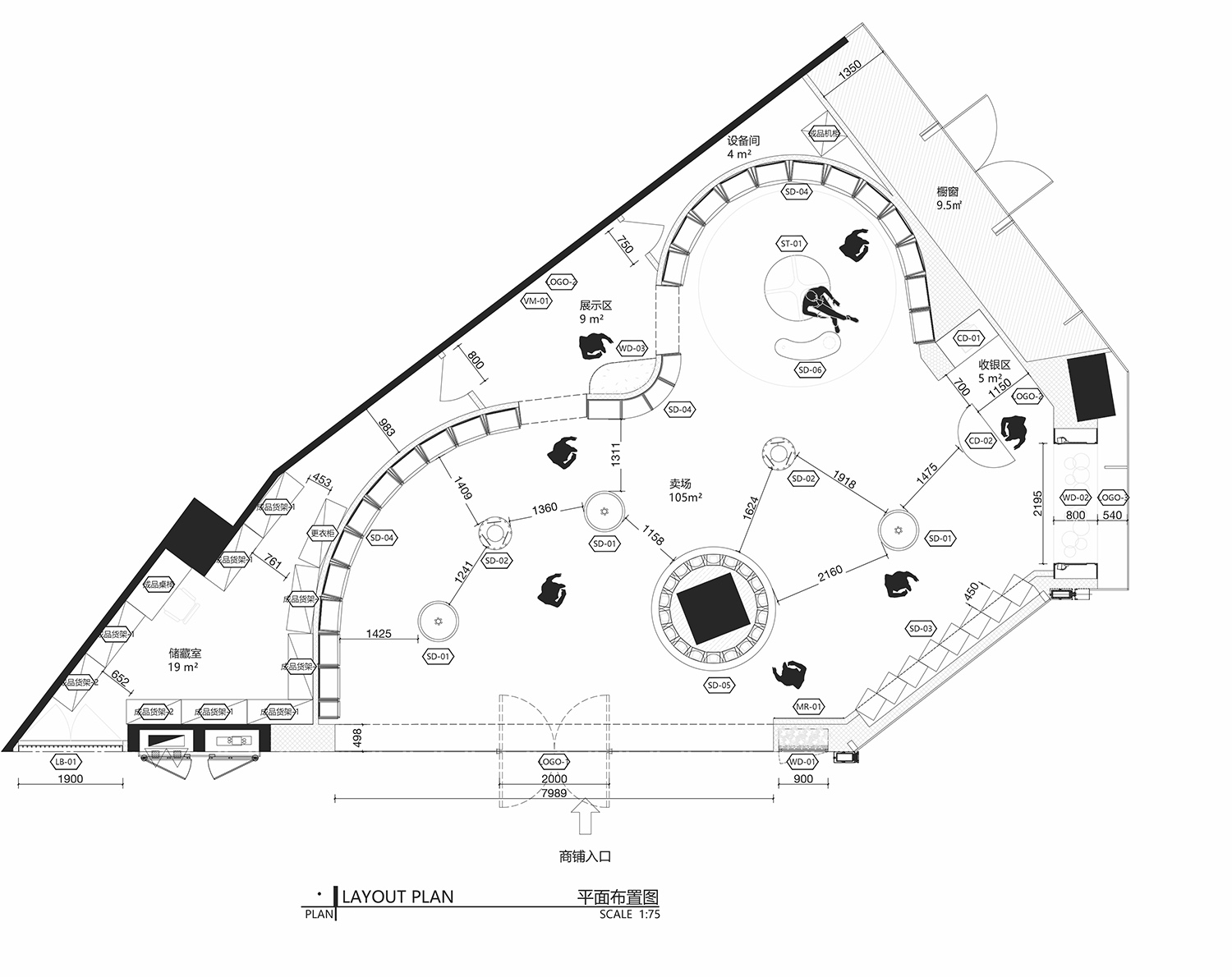 买手店设计,饰品买手店设计,零售店设计,珠宝店设计,郑州买手店设计,商业空间,bloomhub饰品买手店,郑州bloomhub饰品买手店,DESFA GROUP,项目投稿