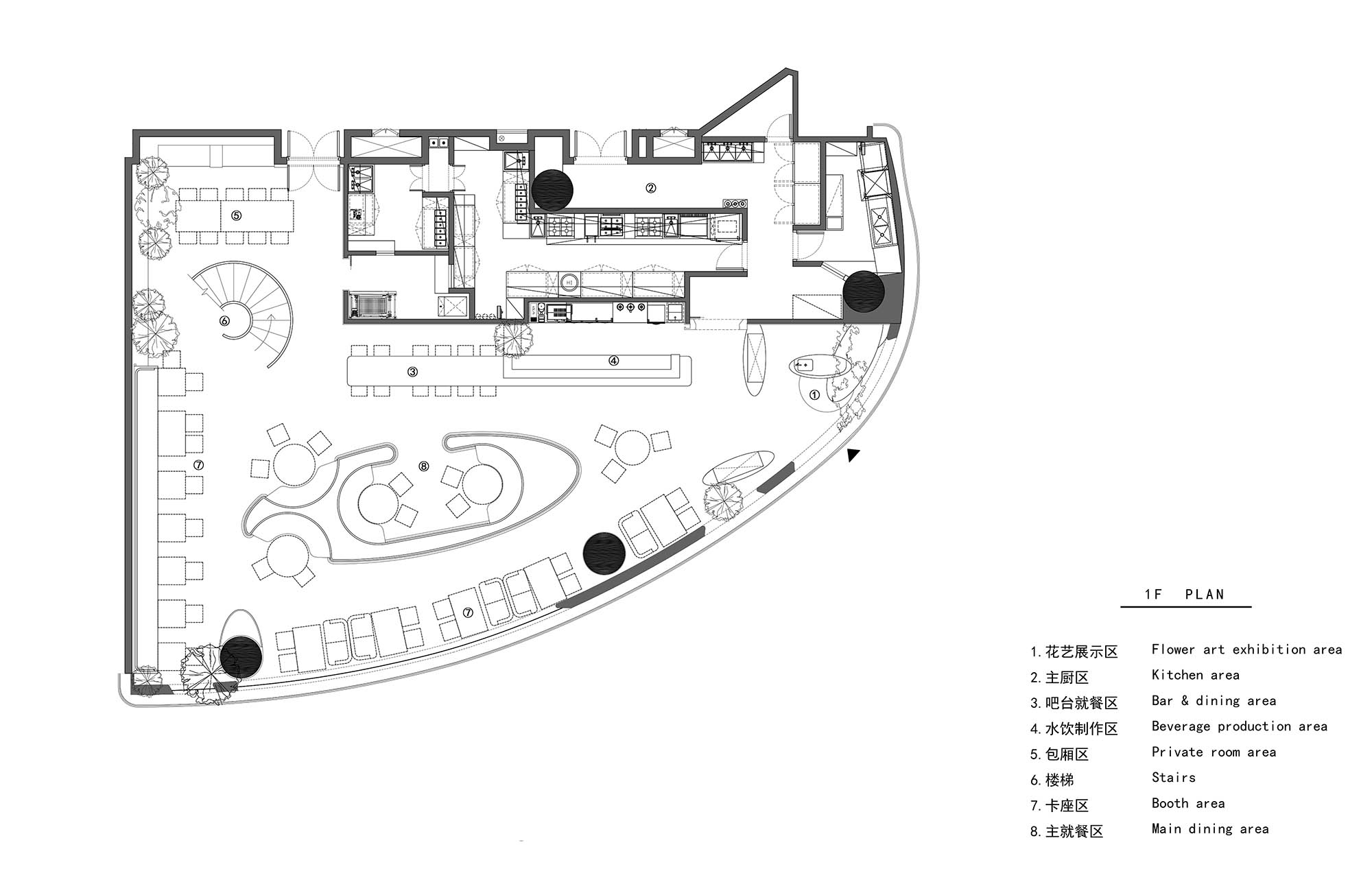 梁筑设计,梁筑设计事务所,Tomacado花厨,上海IFC国金中心花厨,上海餐厅设计,上海Tomacado花厨,梁筑,项目投稿