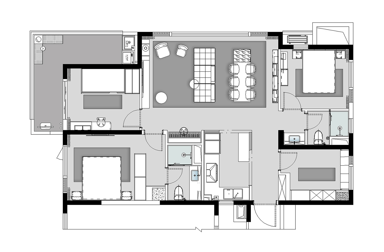 IF DESIGN,福州万科城市之光样板间,羽果设计,东方意境,样板间设计,羽果设计作品,福州万科样板间设计