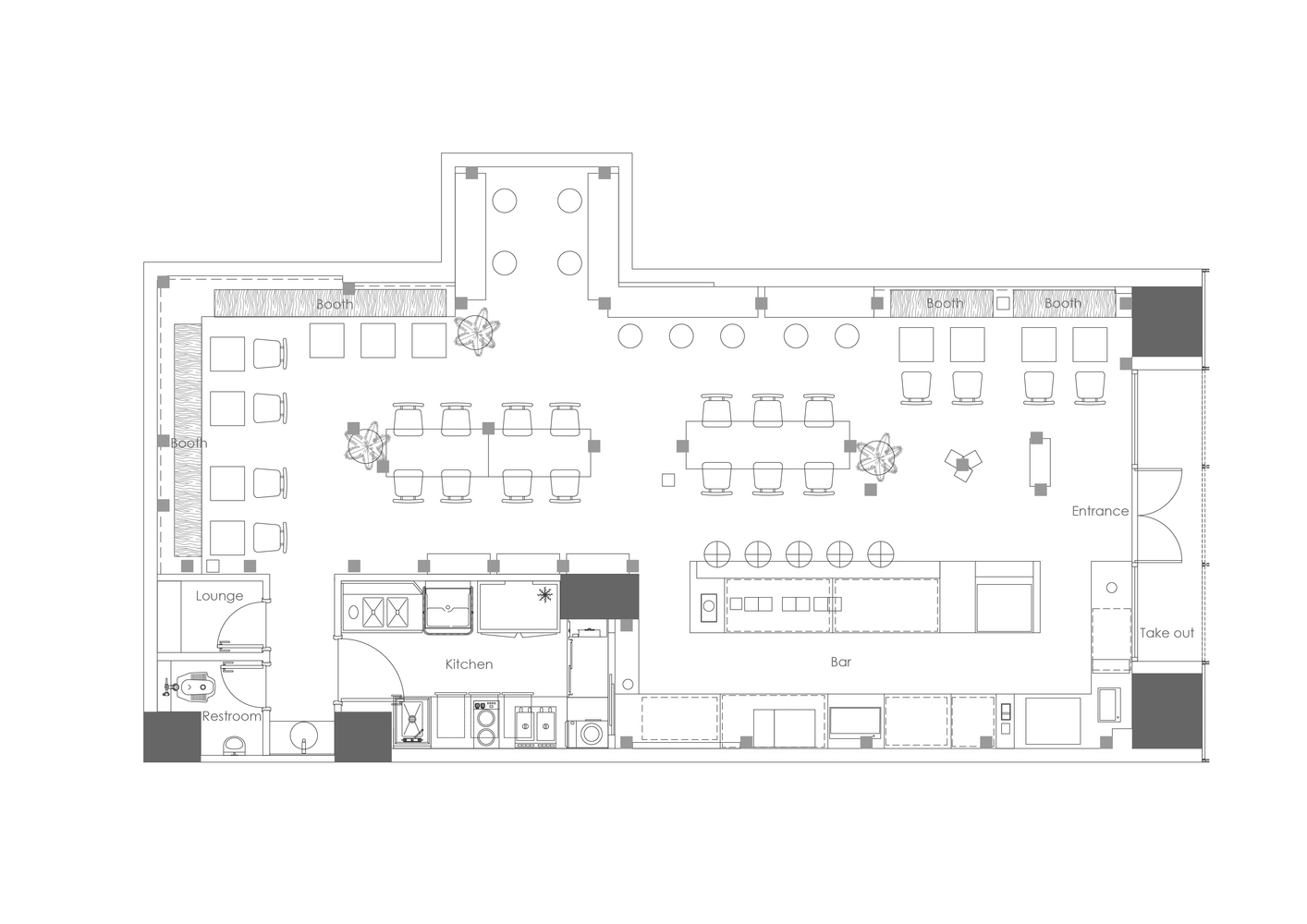 Annnd咖啡厅,Ruhaus Studio,深圳咖啡厅设计,深圳桃园村咖啡店,深圳咖啡厅设计案例,深圳Annnd咖啡厅,100㎡咖啡厅设计