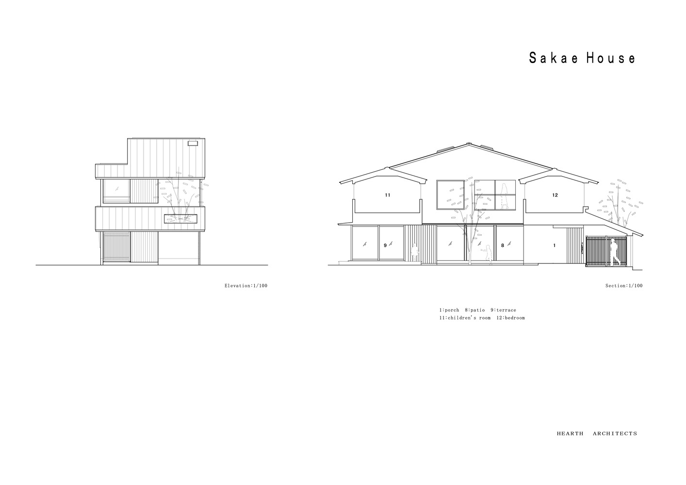 Hearth Architects,住宅设计,日本室内设计,日本住宅设计案例,Sakae House,88㎡住宅设计