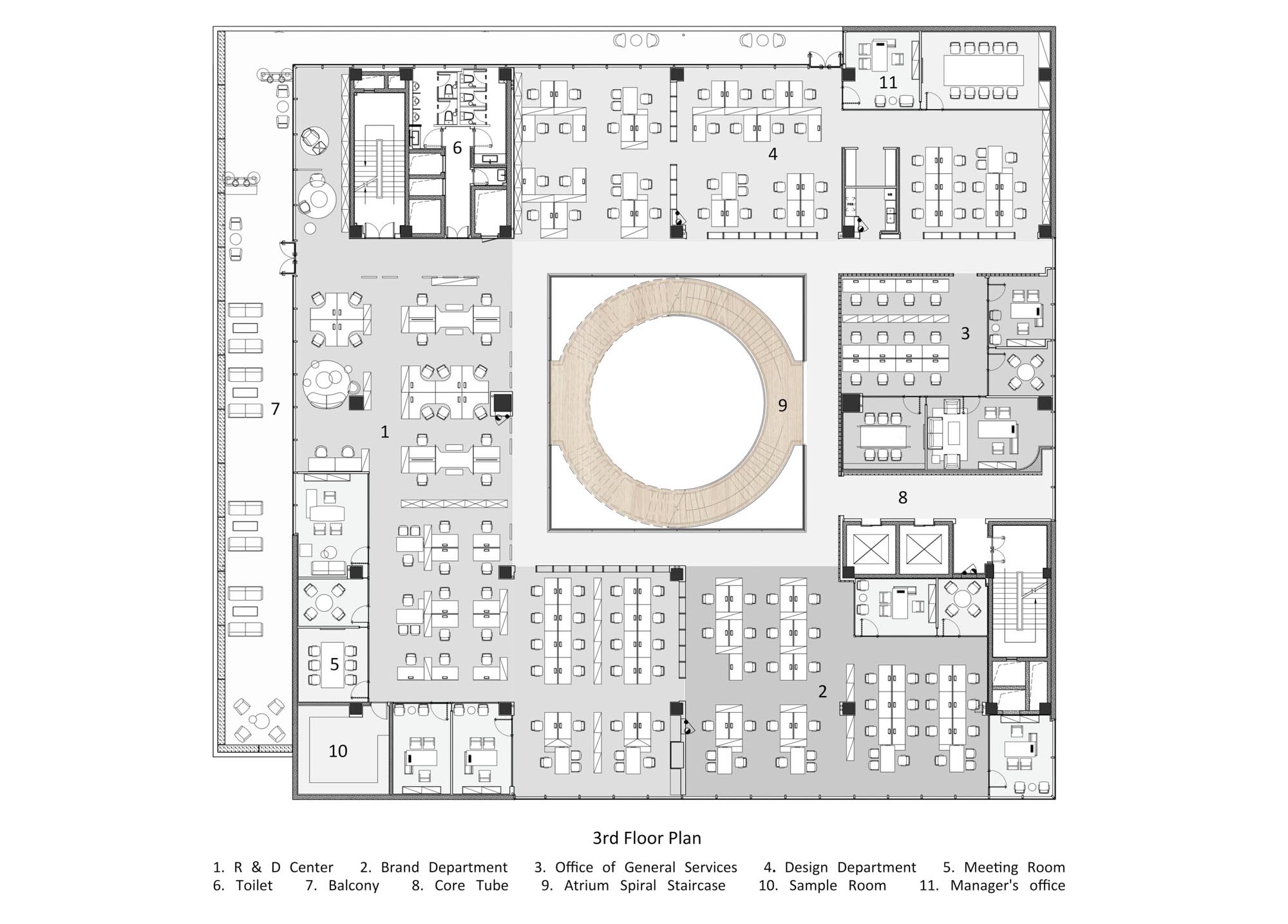 零壹城市建筑事务所,零壹城市设计,LYCS Architecture,科尔卡诺总部办公空间,总部办公室设计案例,卡诺办公家具,办公家具展厅