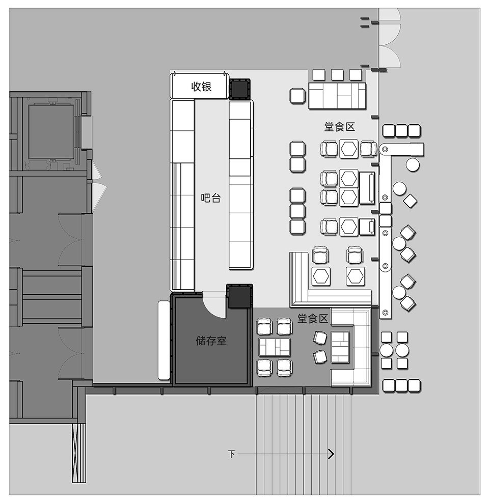 深圳咖啡店设计,咖啡店设计,咖啡店设计案例,深圳咖啡店,HULOHULO,HULOHULO咖啡,HULOHULO万象天地店,葫芦咖啡,深圳葫芦咖啡,索拉设计,SORA