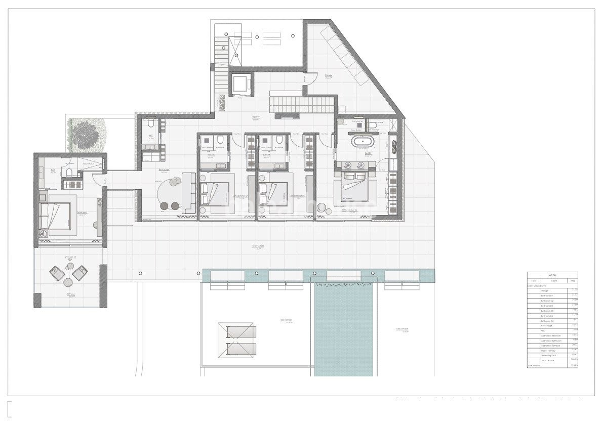 别墅设计,别墅设计案例,Palomino Arquitectos,Alejandro Palomino,极简风格别墅,别墅泳池设计,西班牙,国外别墅设计案例,680㎡