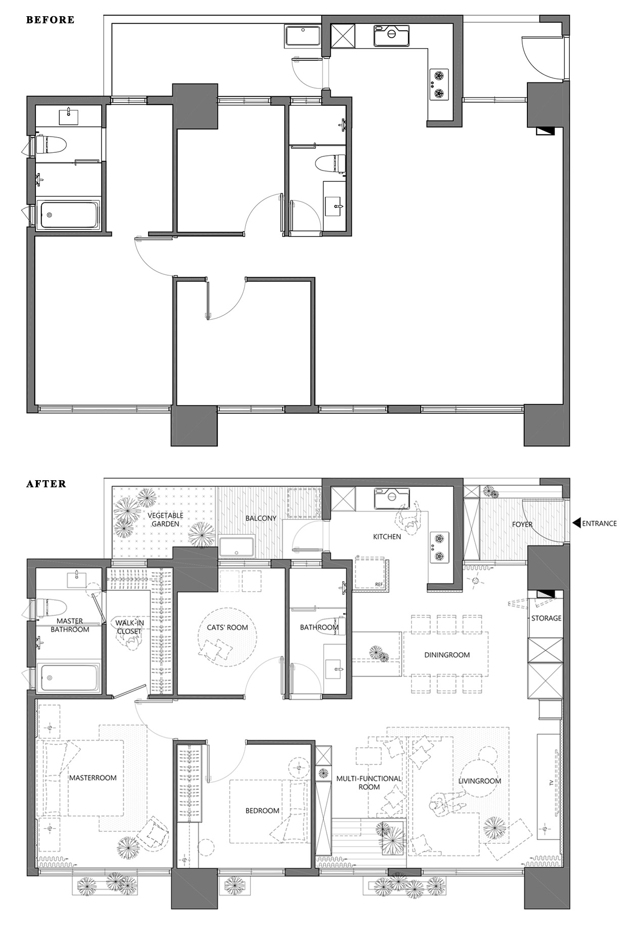 豫禾设计,台湾设计,120㎡,台北,公寓装修,露营,住宅设计案例,豫禾设计案例,豫禾设计作品