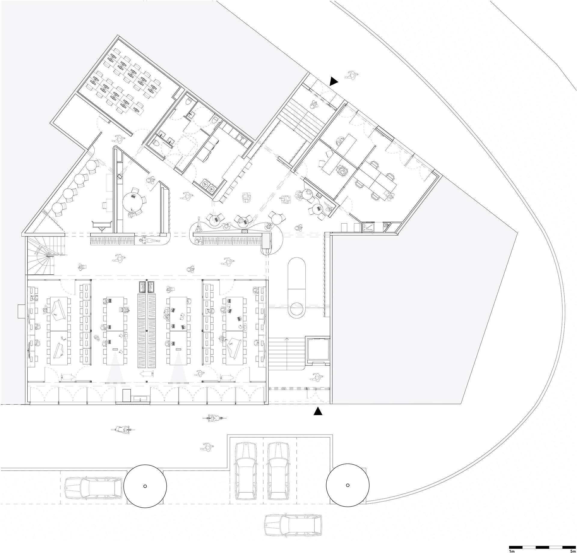 大学教室设计,时装学院,教室设计案例,法国,国外大学教室设计,b2p architecture,教室设计方案