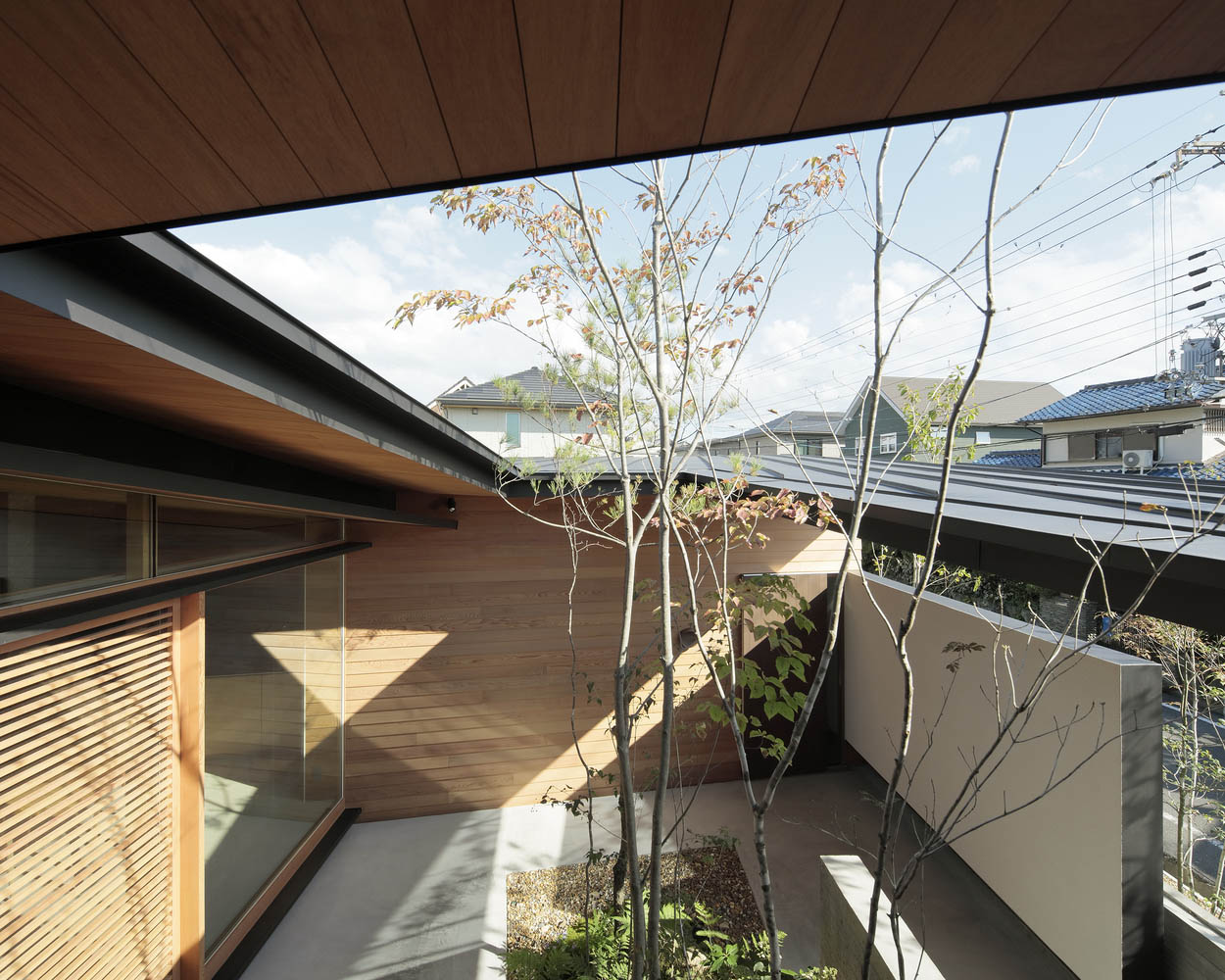 日式住宅设计,住宅设计案例,Masaaki Mitani,日本,大阪,138㎡,原木风,日式庭院住宅,景观庭院