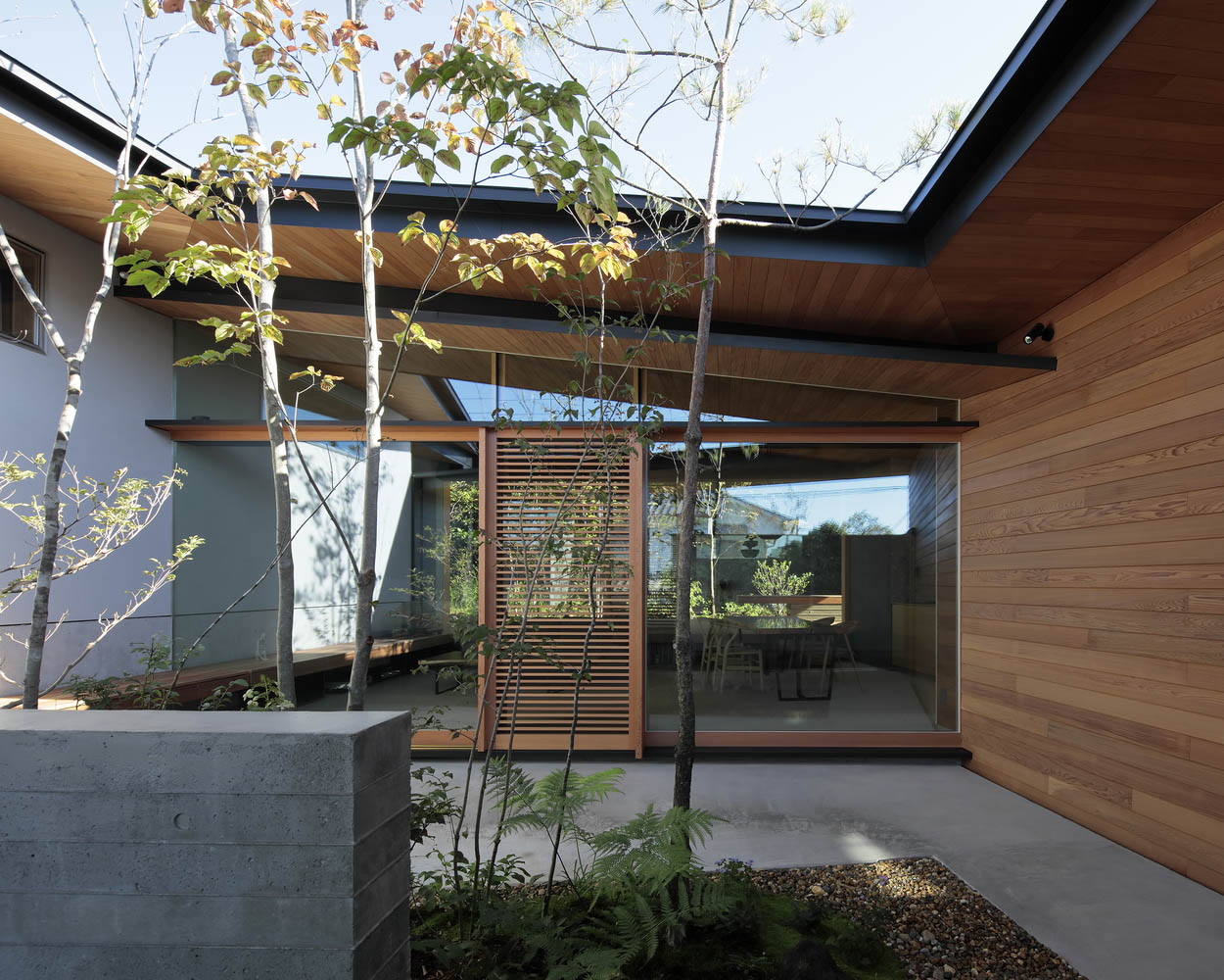 日式住宅设计,住宅设计案例,Masaaki Mitani,日本,大阪,138㎡,原木风,日式庭院住宅,景观庭院