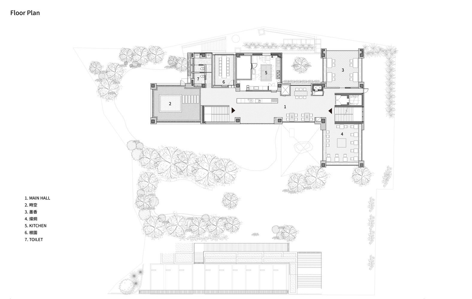 NONE SPACE,韩国,咖啡厅设计,咖啡店设计案例,国外咖啡厅设计,咖啡厅设计方案,1490㎡,咖啡厅平面图,龙仁,Time to B Café