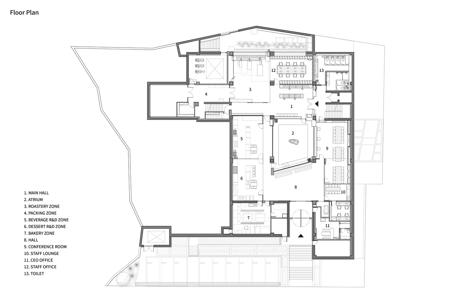 NONE SPACE,韩国,咖啡厅设计,咖啡店设计案例,国外咖啡厅设计,咖啡厅设计方案,1490㎡,咖啡厅平面图,龙仁,Time to B Café