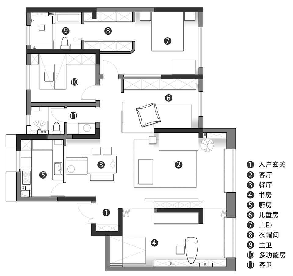 170㎡住宅设计,170㎡,大平层设计,武汉大平层设计,家装设计,大平层设计方案,武汉家装设计,大平层设计案例,武汉,现代风格住宅设计案例,万物并作工作室,万物并作