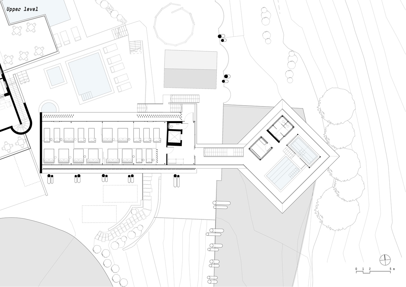 noa* network of architecture,温泉,noa* 设计案例,意大利,奥朗,Hub of Huts,温泉游泳池