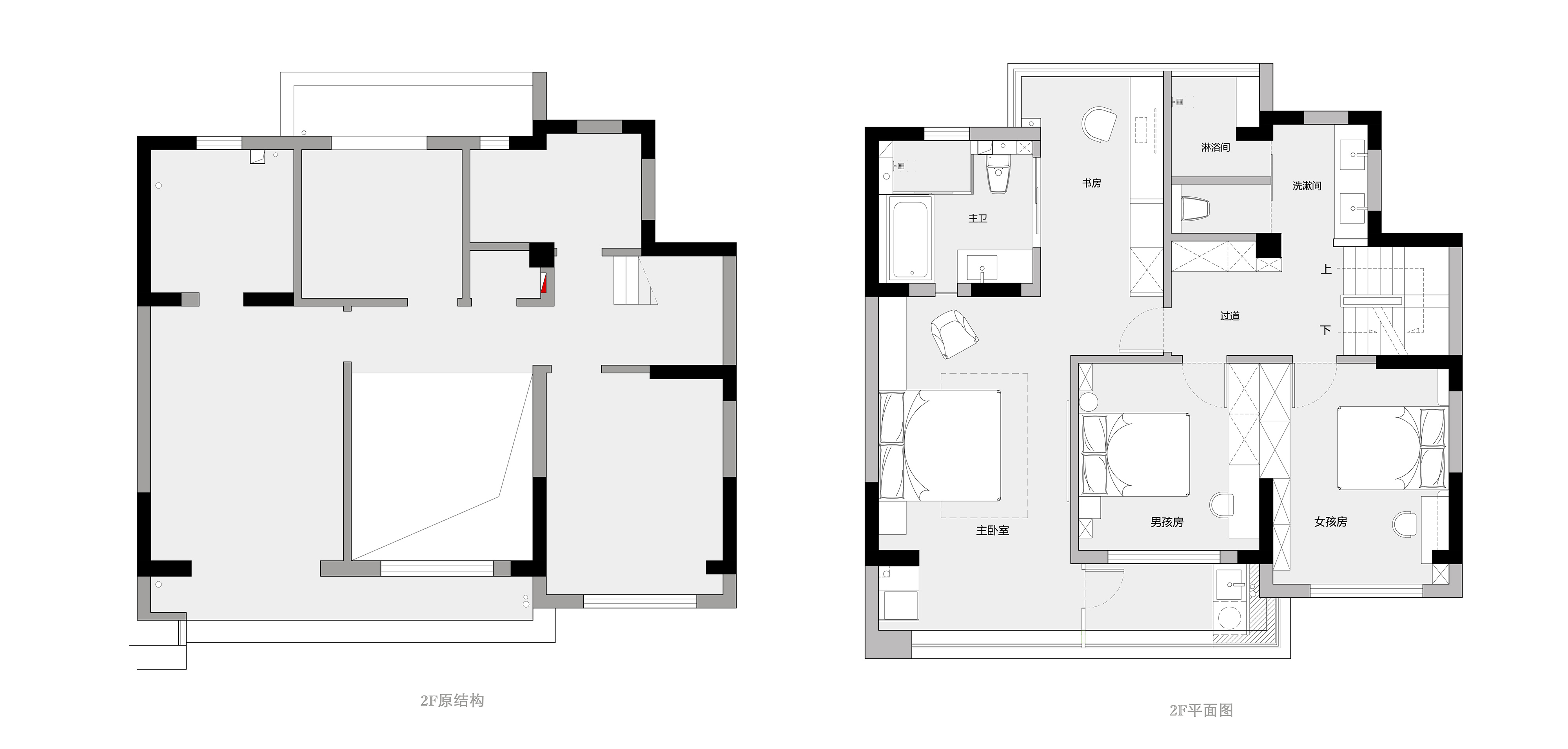 220㎡复式设计,220㎡,顶层复式设计,复式设计案例,现代风格复式设计,住宅设计,家装设计,镇江,贝尔加湖畔顶层复式,贾峰云设计研究室,贾峰云