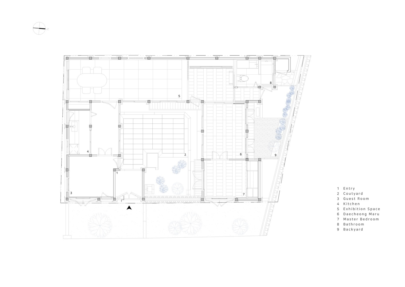 STAY Architects,文化建筑改造设计,住宅改造设计案例,韩屋,首尔,130㎡,韩国,展厅设计,复合商业空间