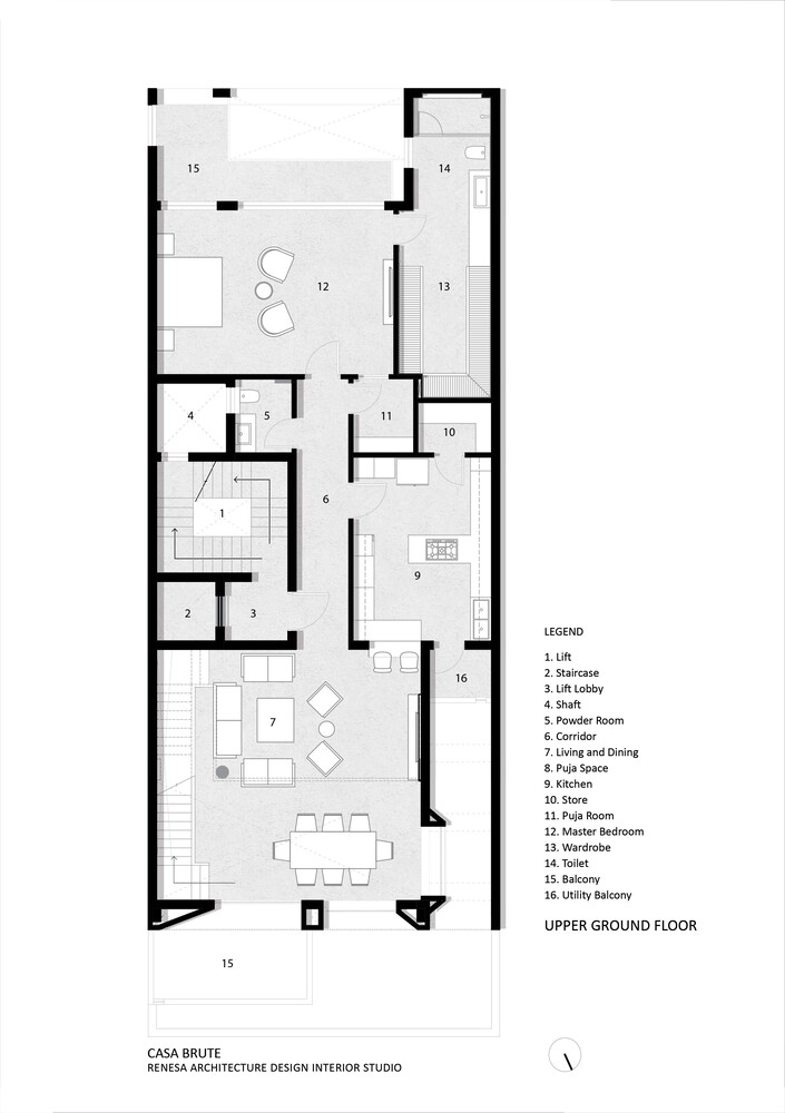 住宅建筑改造设计,野兽派,极简主义,住宅设计案例,RENESA Architecture,印度,新德里,国外住宅设计案例,700㎡