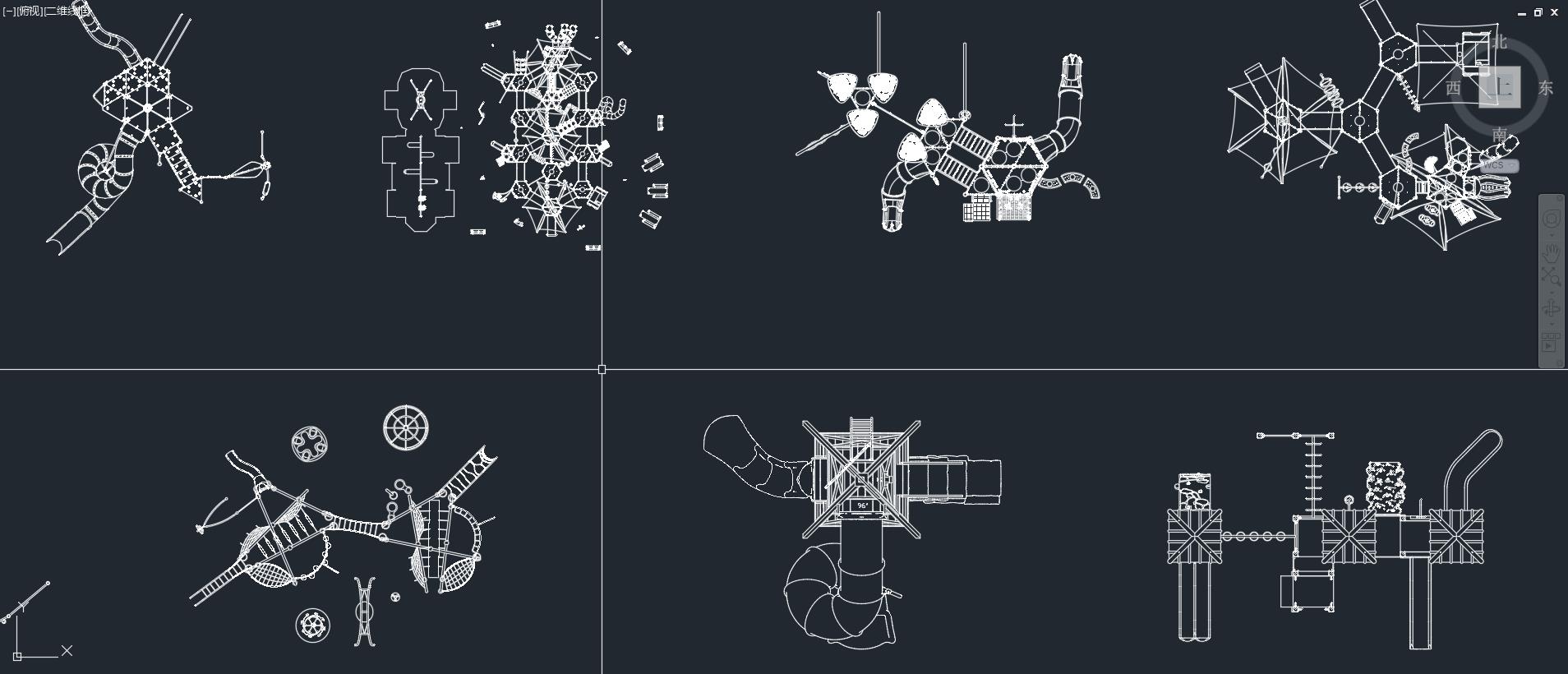 儿童娱乐设施CAD素材,设计师必备创意素材,儿童娱乐设施素材下载,CAD图块,儿童游乐场设施CAD,滑滑梯CAD图块