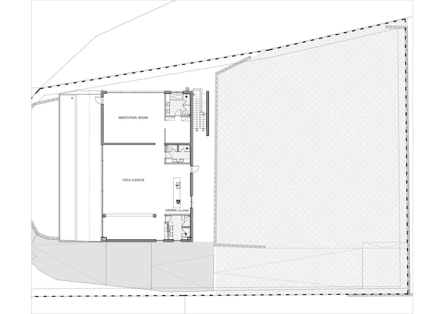 ALIVEUS architecture,瑜伽工作室设计,韩国,瑜伽工作室设计案例,瑜伽工作室设计方案,极简风格,办公室设计,TRIVIUM Yoga Studio