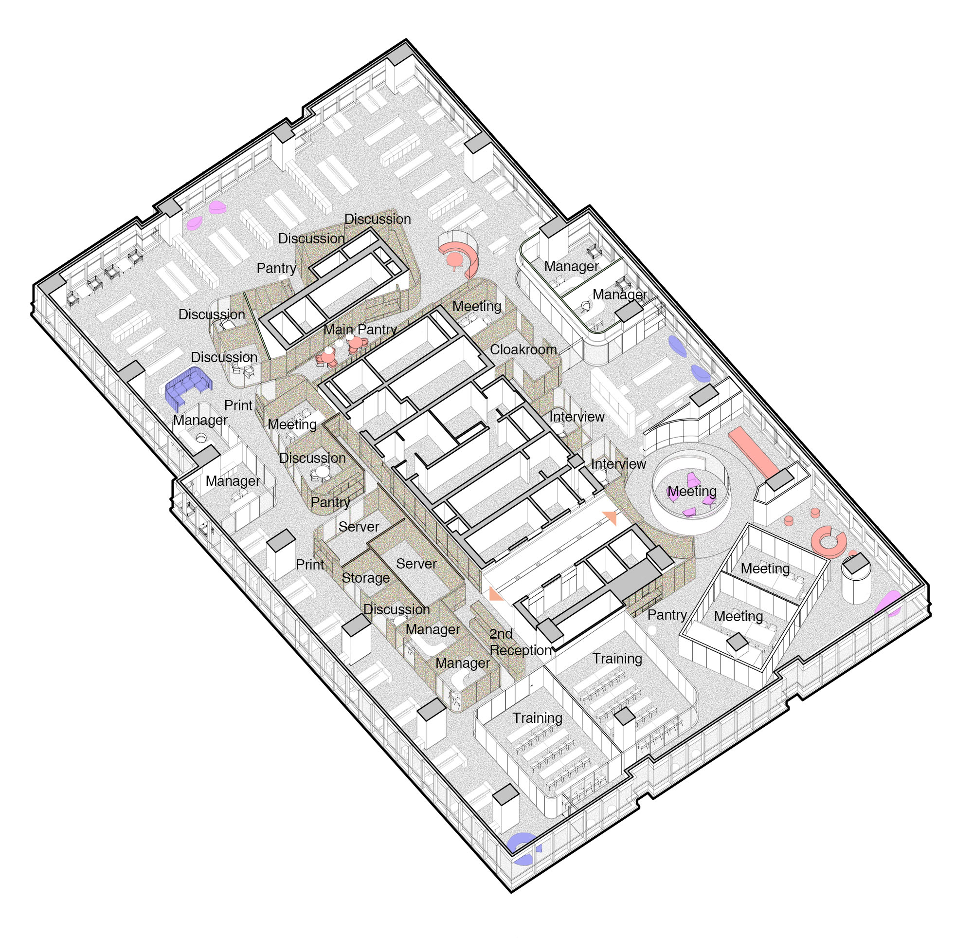 办公室设计,地产公司办公室设计,现代风格办公室设计,办公室设计方案,办公室设计案例,办公室改造,办公室装修,万声西南城市总部,成都,AND lab 纳间建筑设计