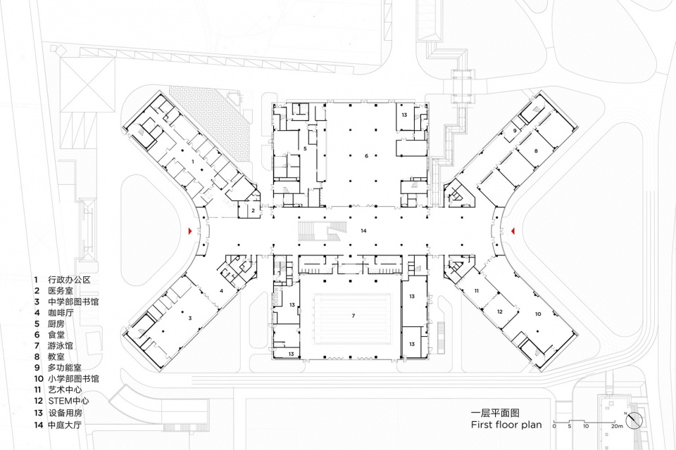 幼儿园设计,中学设计,小学设计,学校设计,校园设计,学校设计案例,校园改造,学校装修,HIS杭州国际学校,杭州,line+建筑事务所,gad