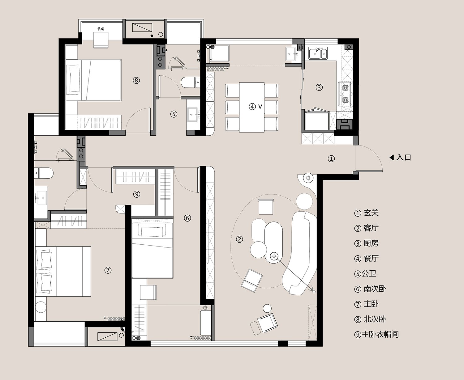 142㎡住宅设计,142㎡,家装设计,住宅设计案例,住宅设计方案,现代风格住宅设计,新房装修,质朴之家,青岛,丸斯设计