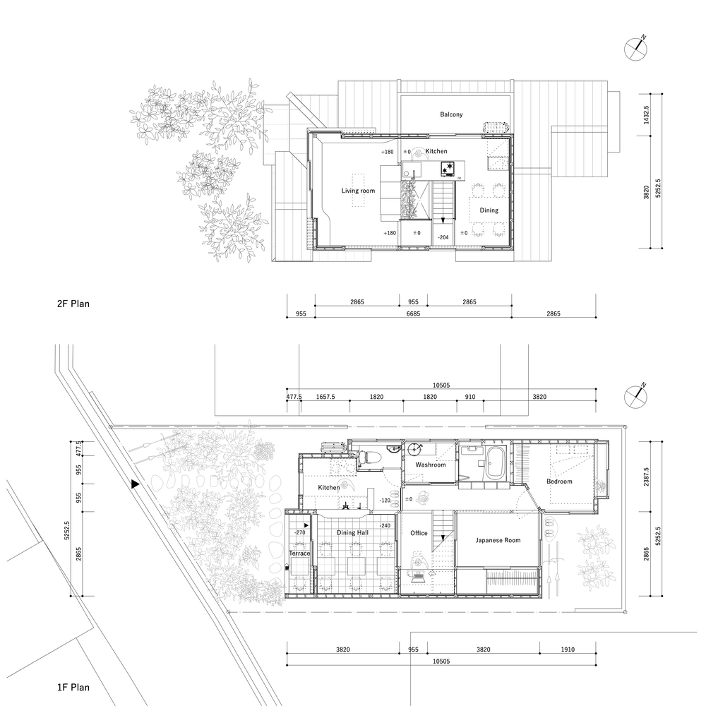 住宅设计,Akio Isshiki Architects,建筑师的家,工作室,咖喱餐厅,海景住宅,73㎡,日本