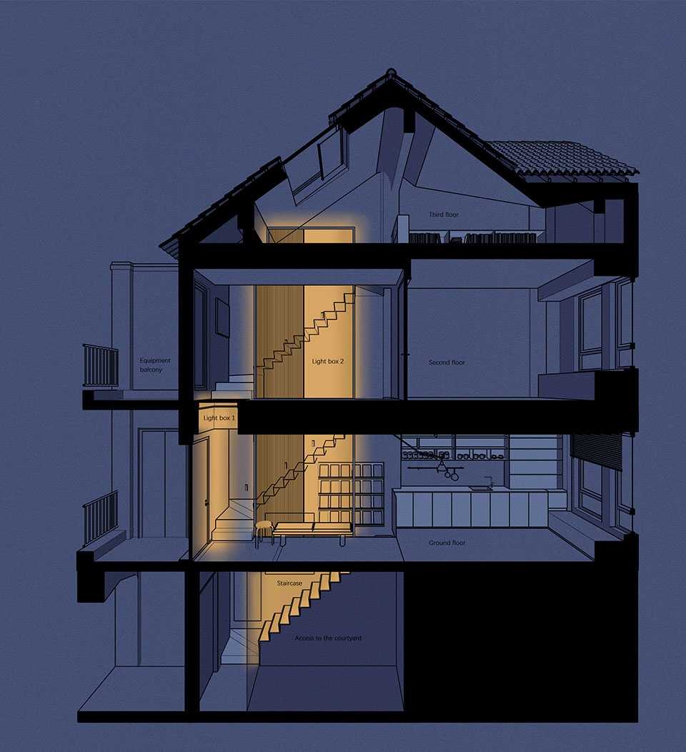 210㎡住宅设计,210㎡,住宅设计案例,家装设计,阁楼设计,复式设计,住宅设计案例,住宅设计方案,现代风格住宅设计,杭州,追追与宝亮的家,静谧设计研究室